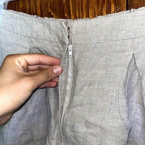 Linen Handmade Studio Linen Shorts Relaxed Fit Stretchy Beach Vacation XS/S - Picture 7 of 9